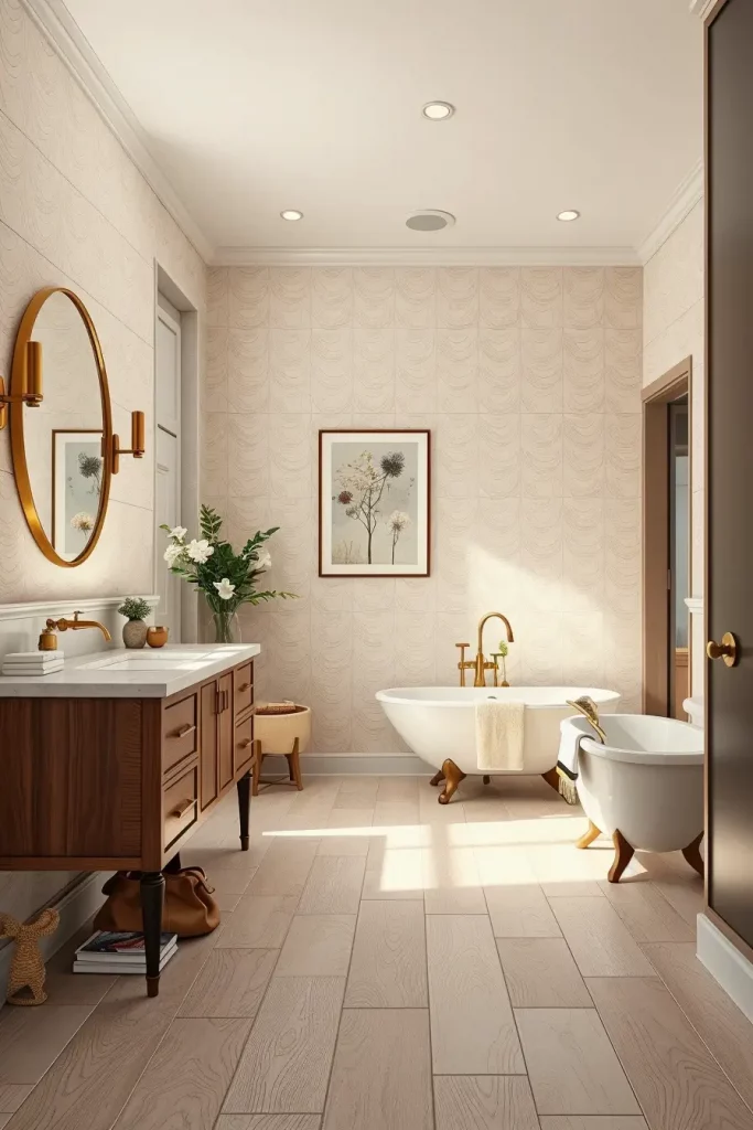60 Wood Tile Bathroom Ideas for a Modern and Natural Look