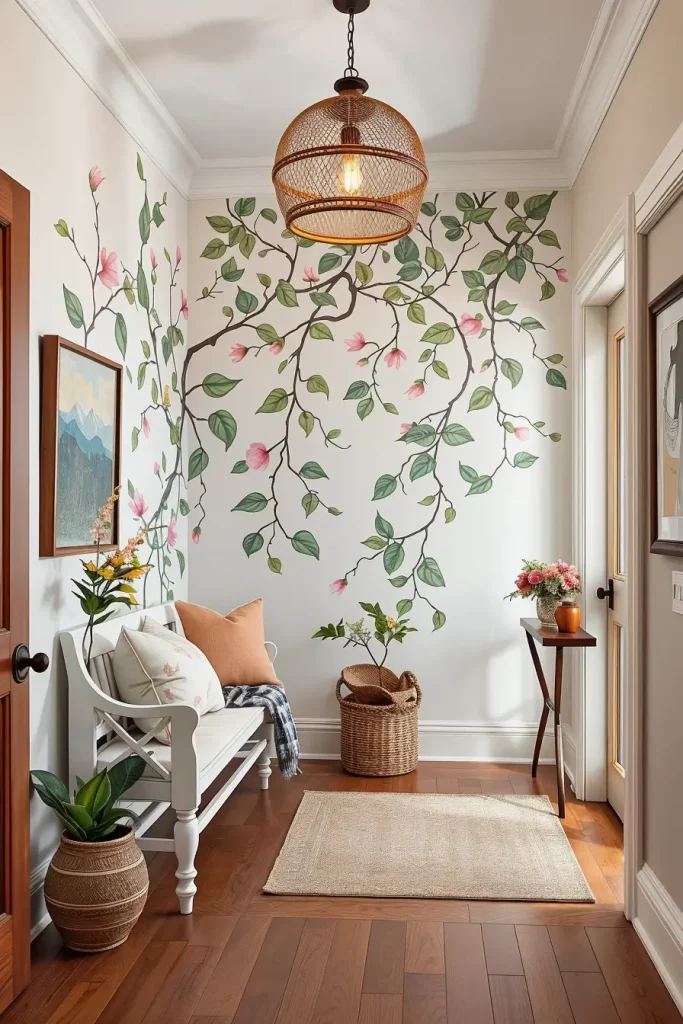 Hand-Painted Accents In The Entryway: 63 Creative Ideas For Personalized First Impressions