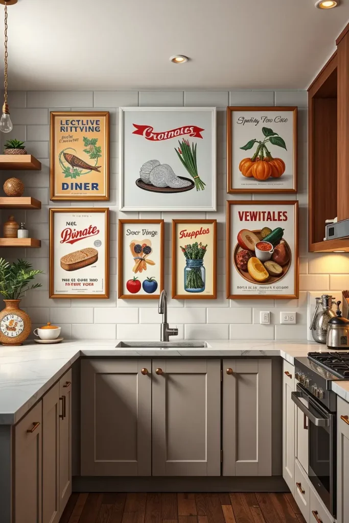 65 Bright Retro Elements in a Modern Kitchen: Add Vintage Charm to a Sleek Space