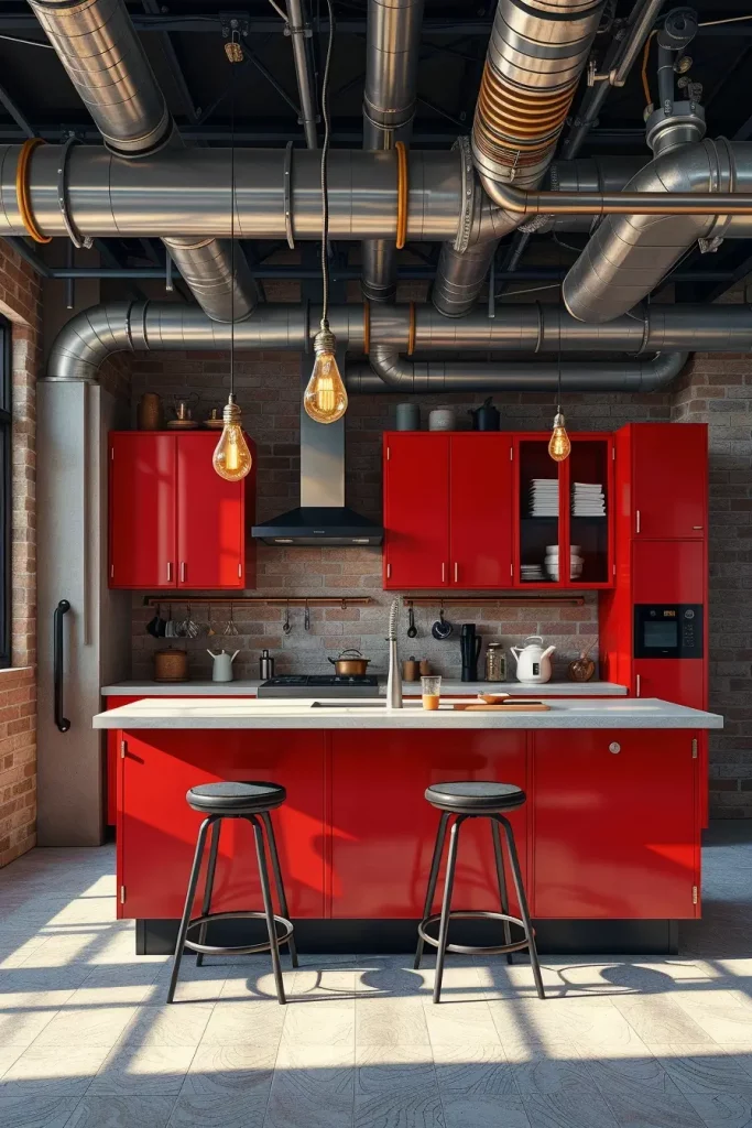 61 Stunning Red Kitchen Cabinets Ideas to Transform Your Space
