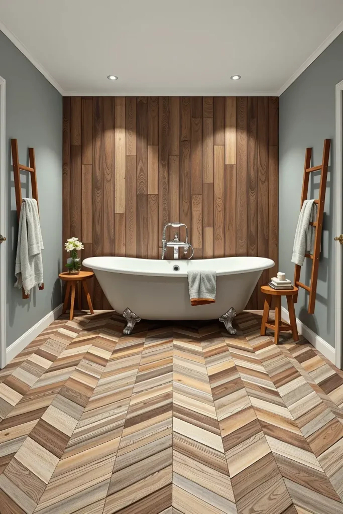 60 Wood Tile Bathroom Ideas for a Modern and Natural Look