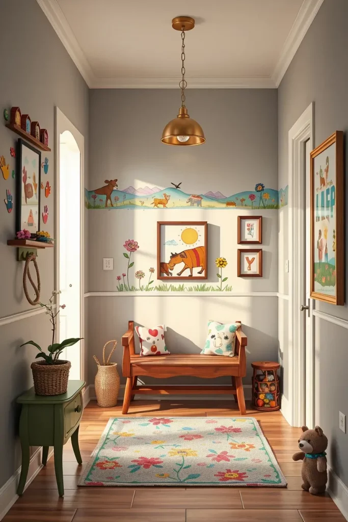 Hand-Painted Accents In The Entryway: 63 Creative Ideas For Personalized First Impressions