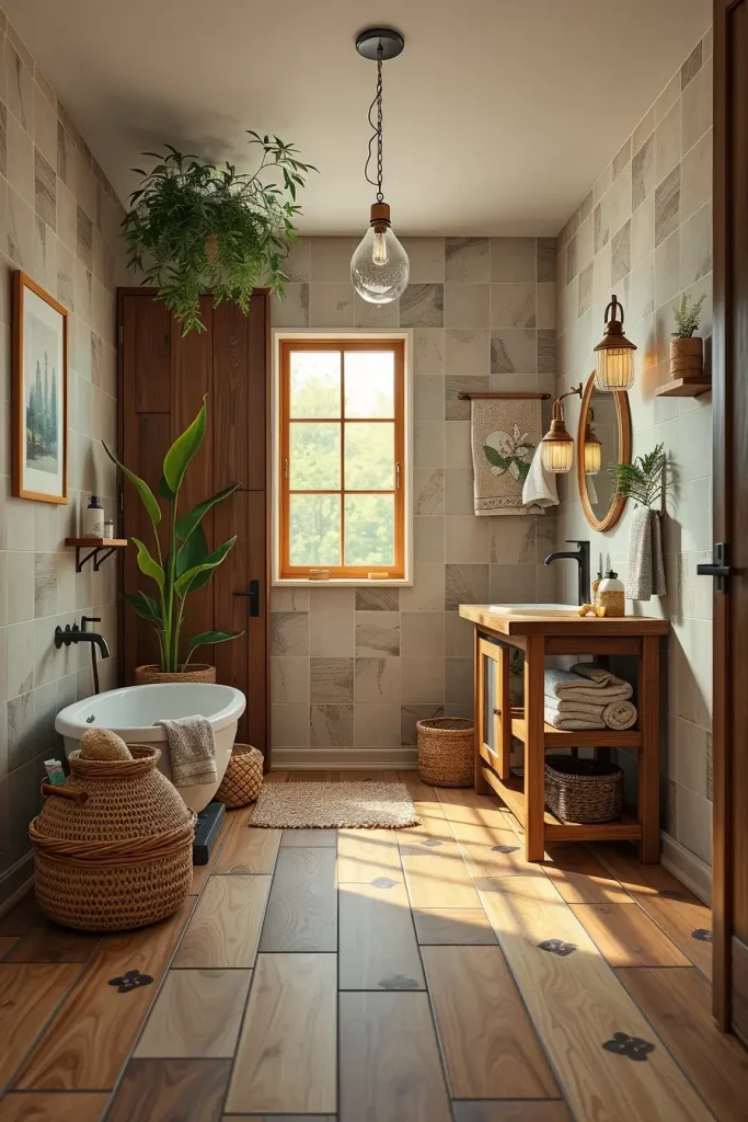 60 Wood Tile Bathroom Ideas for a Modern and Natural Look