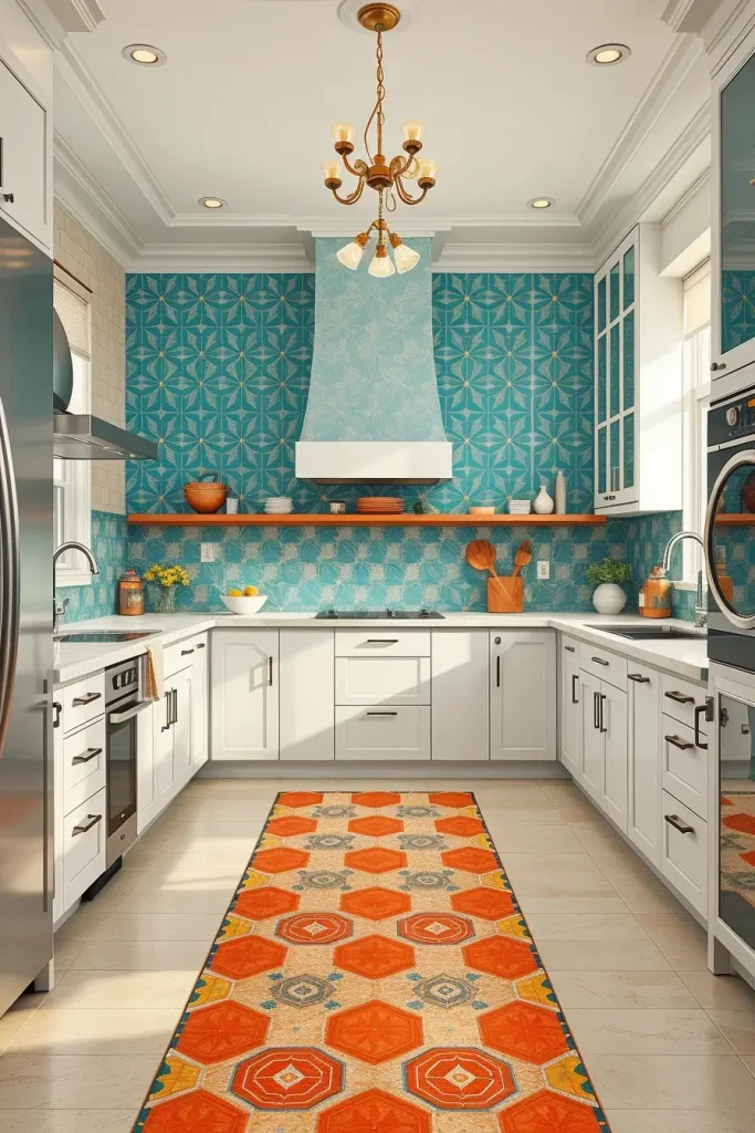 65 Bright Retro Elements in a Modern Kitchen: Add Vintage Charm to a Sleek Space