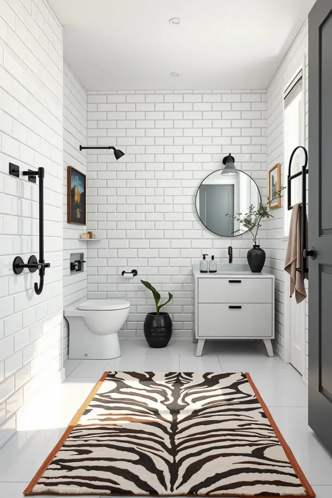 Animal Prints in the Bathroom: 59 Wildly Stylish Decor Ideas for a Bold Interior