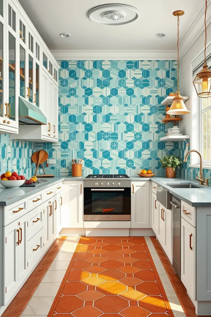 65 Bright Retro Elements in a Modern Kitchen: Add Vintage Charm to a Sleek Space