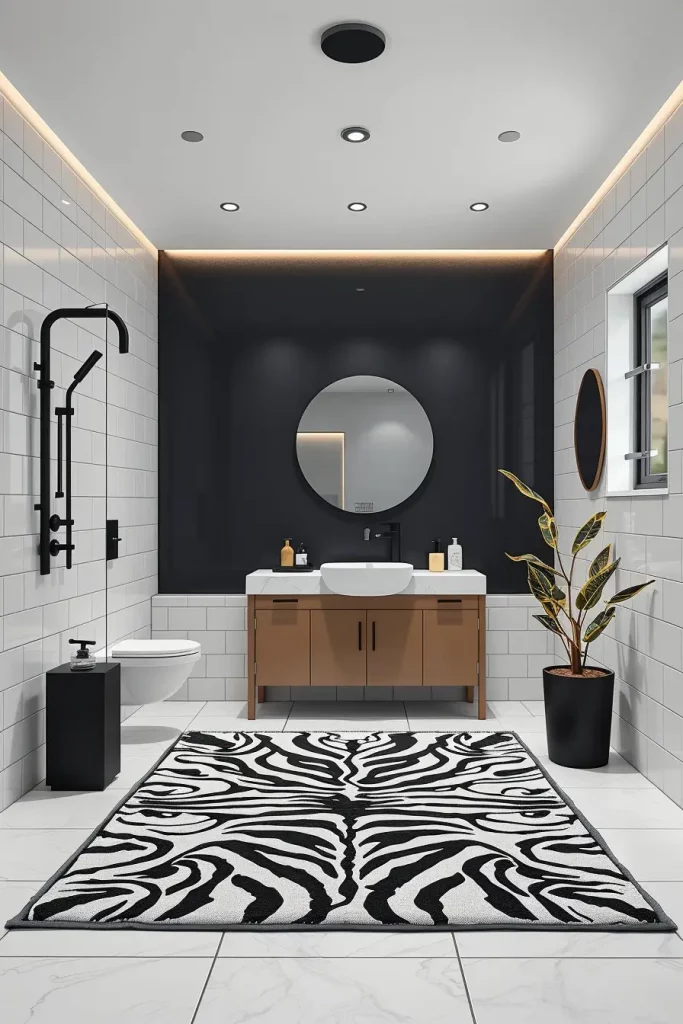Animal Prints in the Bathroom: 59 Wildly Stylish Decor Ideas for a Bold Interior