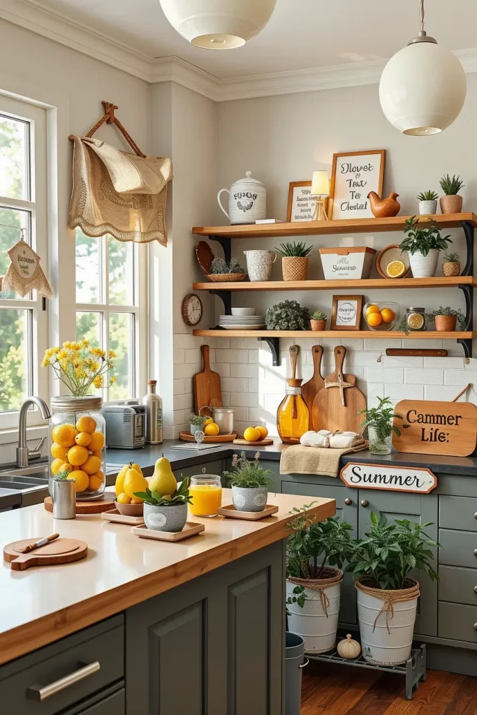 61 Summertime Kitchen Decorations to Refresh Your Home for the Season