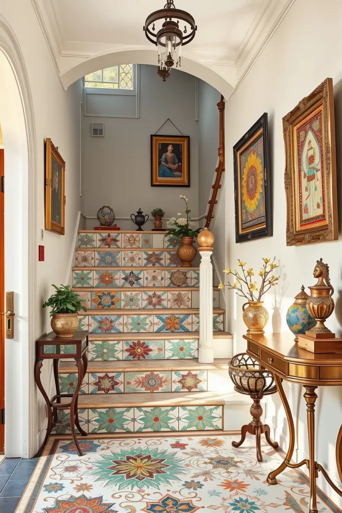 Hand-Painted Accents In The Entryway: 63 Creative Ideas For Personalized First Impressions