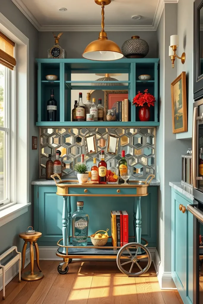 65 Bright Retro Elements in a Modern Kitchen: Add Vintage Charm to a Sleek Space
