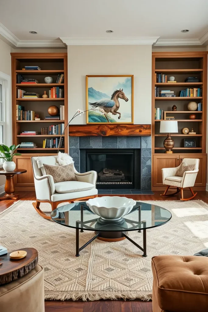 60 Modern Living Room Ideas with Vintage Accents for a Stylish Timeless Space