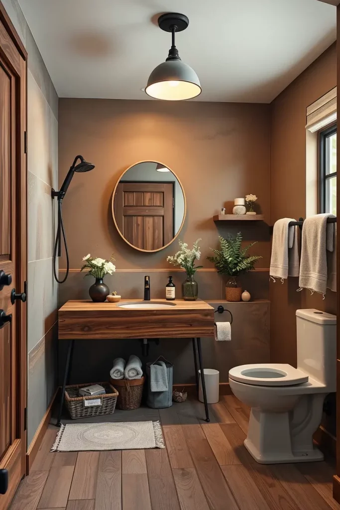 63 Modern Rustic Bathroom Ideas That Blend Comfort and Style