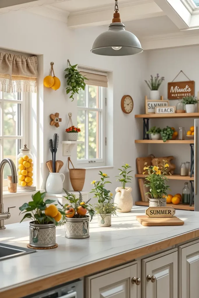 61 Summertime Kitchen Decorations to Refresh Your Home for the Season