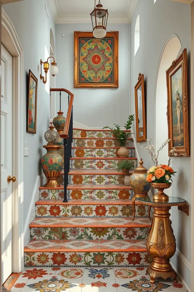 Hand-Painted Accents In The Entryway: 63 Creative Ideas For Personalized First Impressions