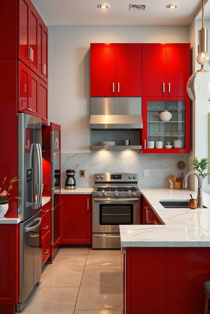 61 Stunning Red Kitchen Cabinets Ideas to Transform Your Space