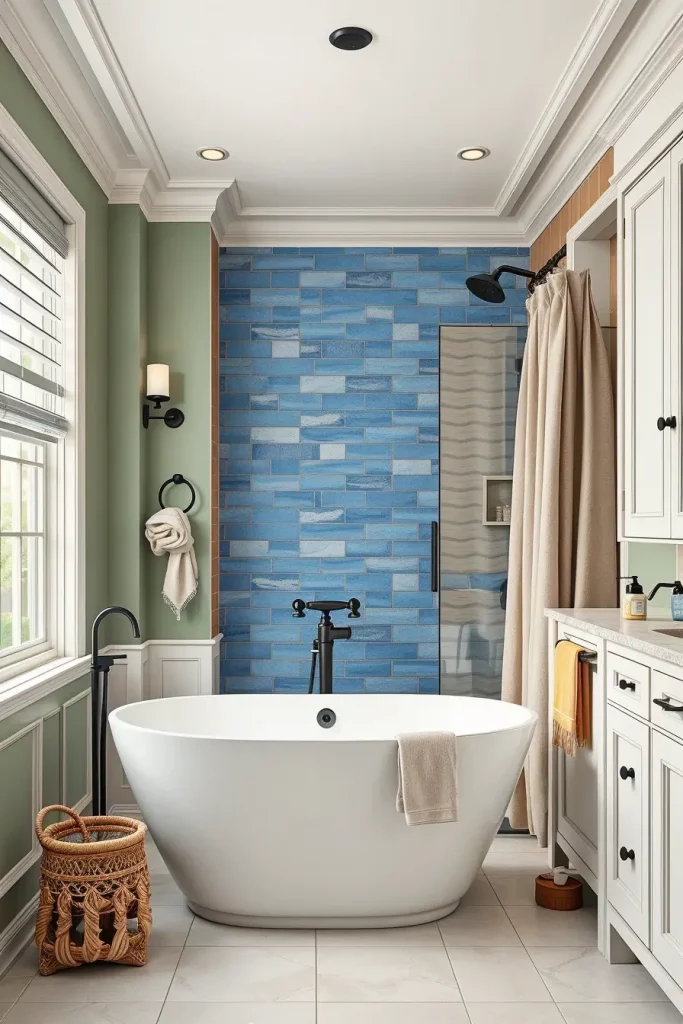 61 Sage and Blue Bathroom Ideas for a Calm and Stylish Space