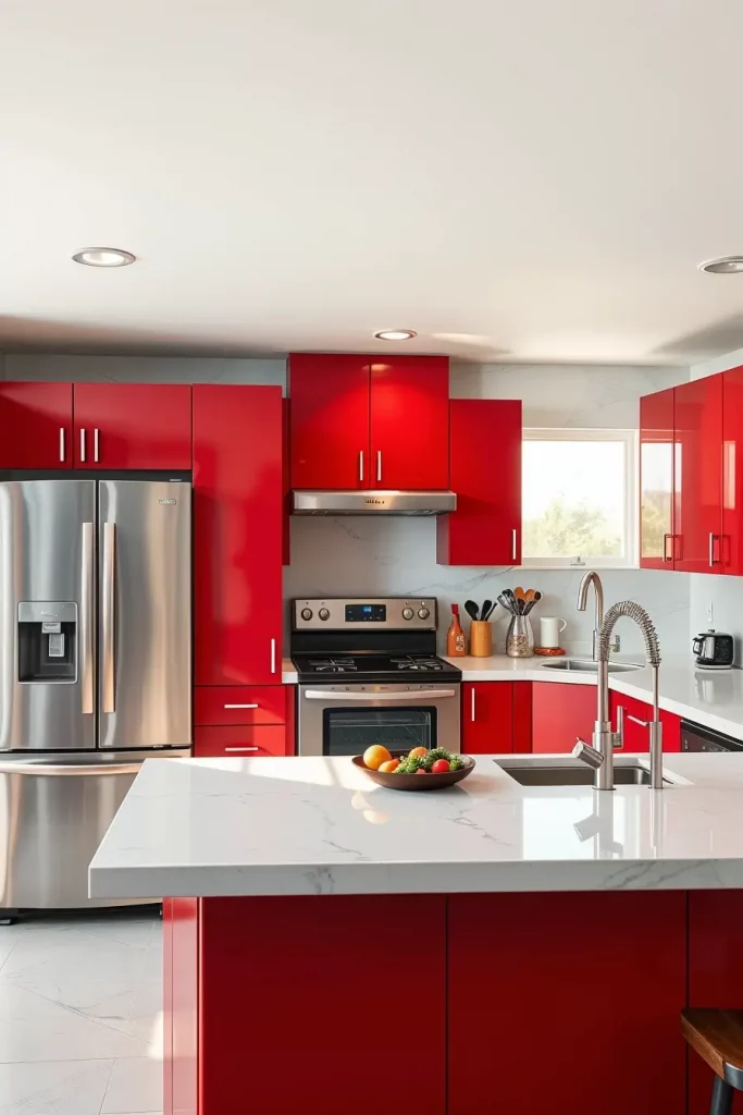 61 Stunning Red Kitchen Cabinets Ideas to Transform Your Space