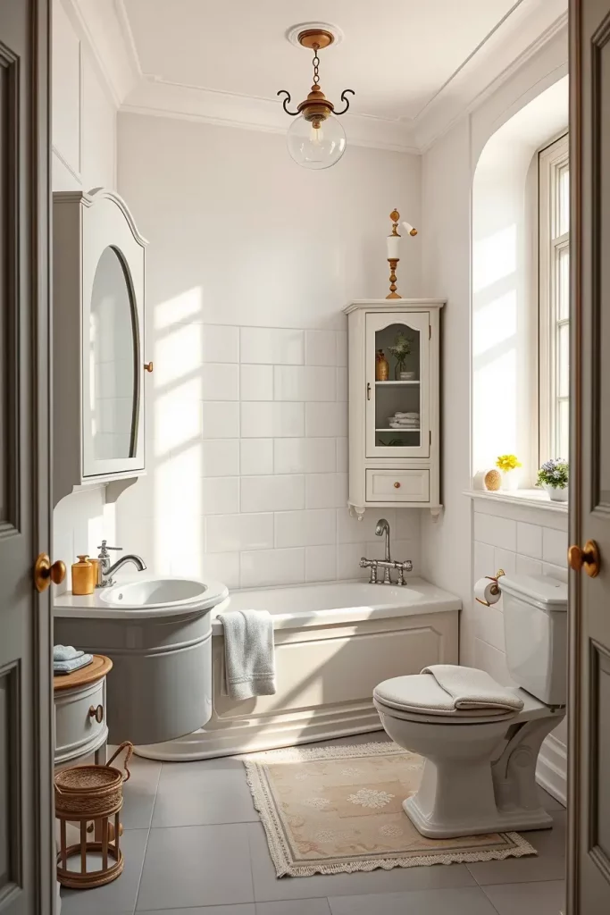 59 Classic Small Bathroom Ideas That Combine Timeless Elegance and Smart Design