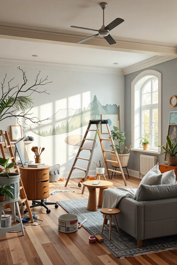 61 DIY Themed Murals on an Accent Wall: Creative Ideas to Personalize Your Space