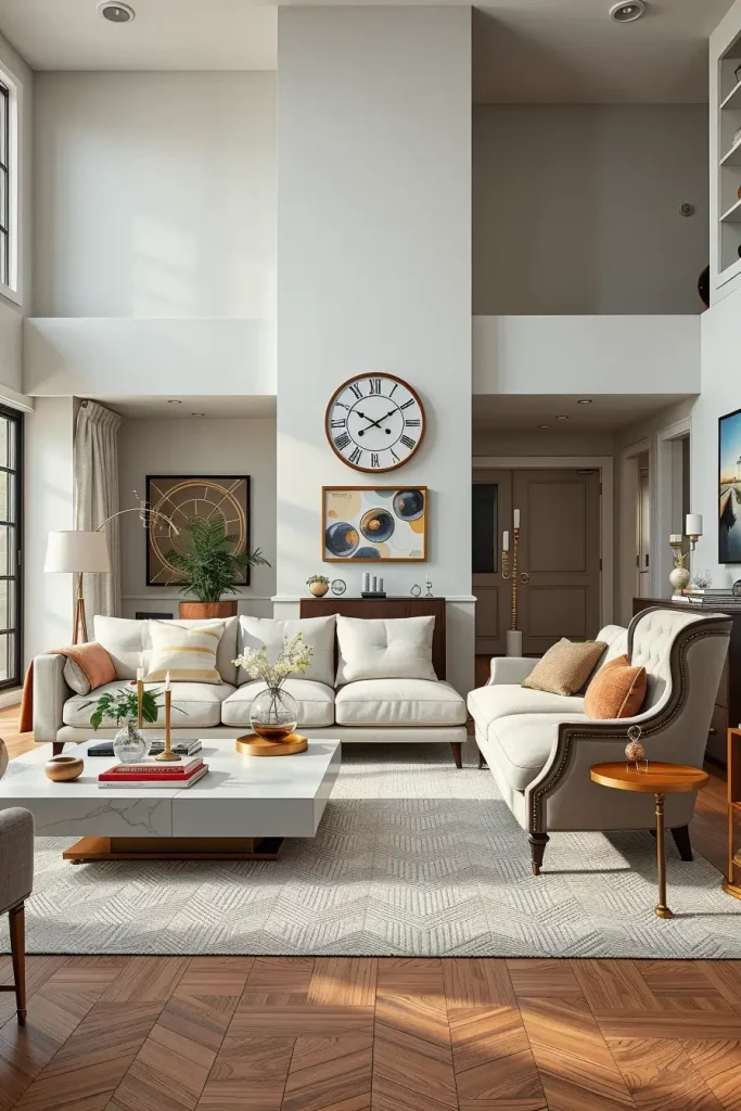 60 Modern Living Room Ideas with Vintage Accents for a Stylish Timeless Space