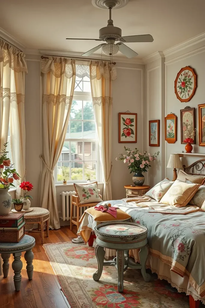 61 Grandmacore Bedroom Ideas to Create a Cozy Vintage-Inspired Retreat