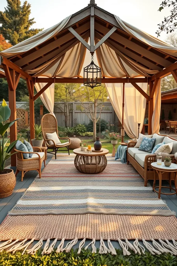 63 Cozy Gazebo Decor Ideas to Transform Your Outdoor Space into a Relaxing Retreat