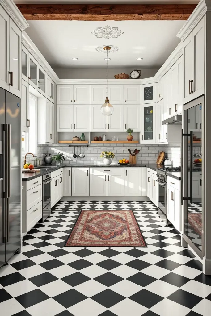 65 Bright Retro Elements in a Modern Kitchen: Add Vintage Charm to a Sleek Space