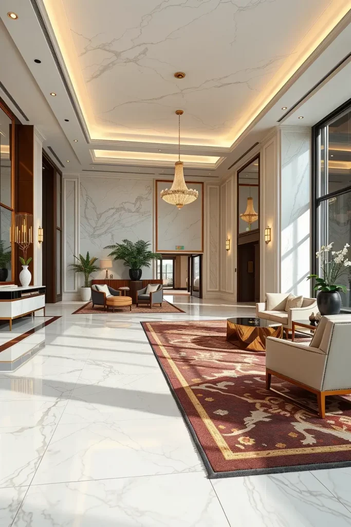 59 Sophisticated Lobby Designs That Define Modern Elegance