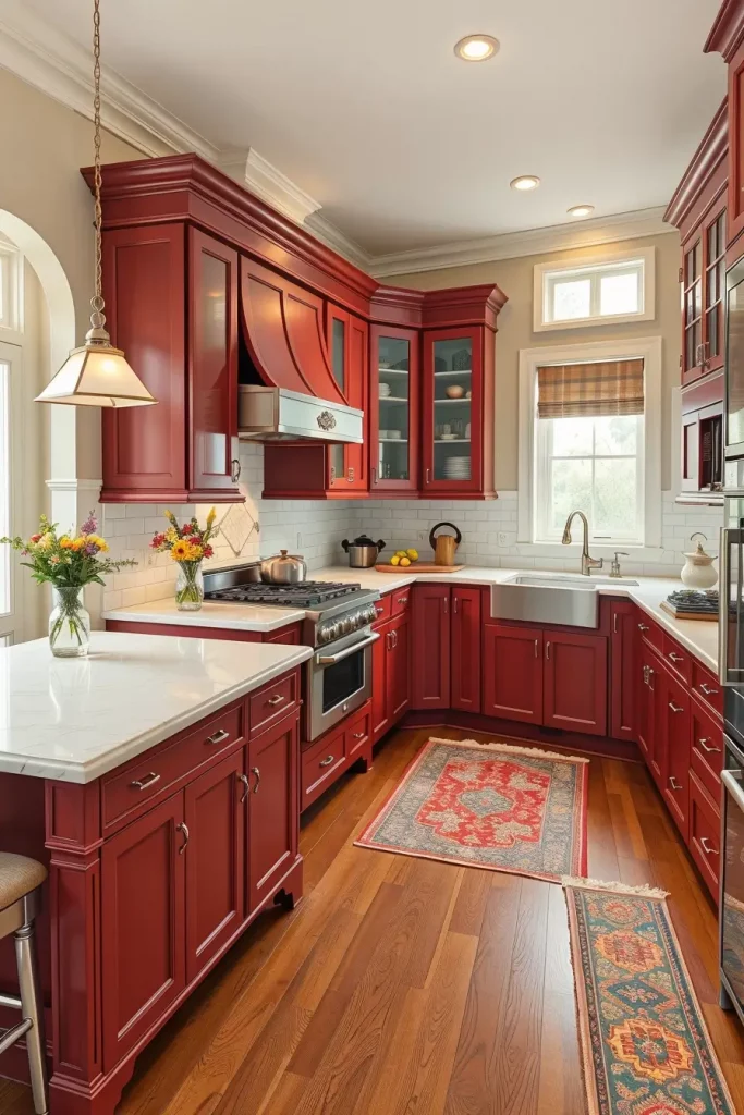 61 Stunning Red Kitchen Cabinets Ideas to Transform Your Space