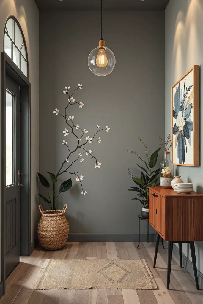 Hand-Painted Accents In The Entryway: 63 Creative Ideas For Personalized First Impressions