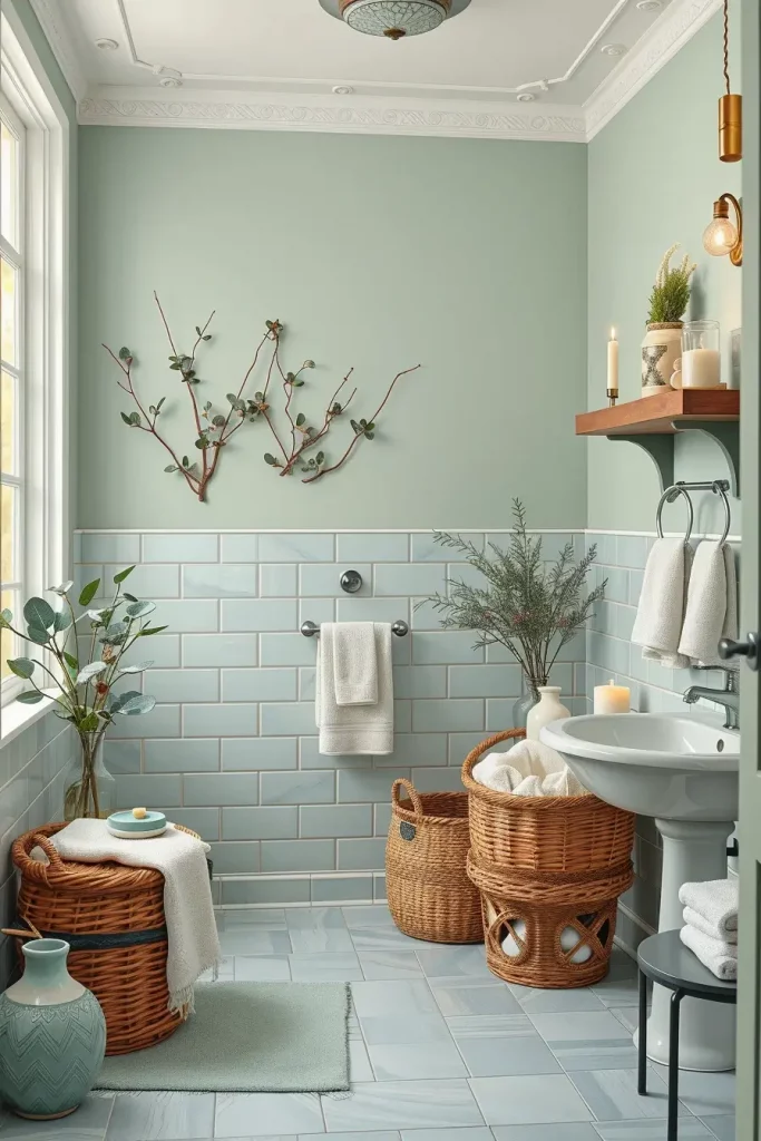 61 Sage and Blue Bathroom Ideas for a Calm and Stylish Space