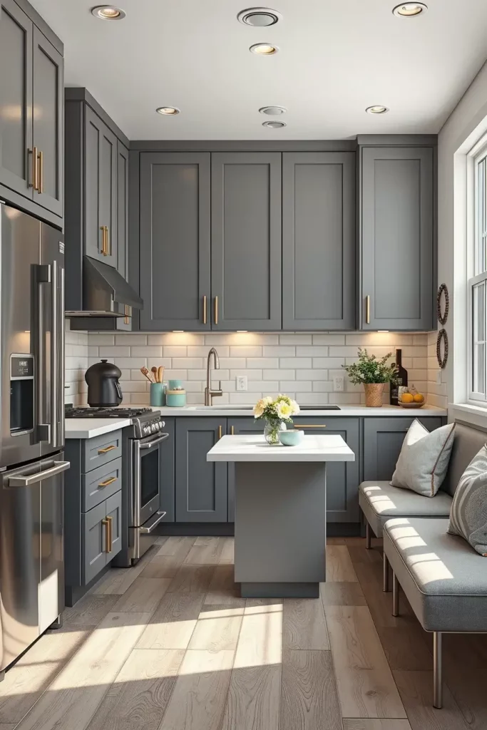 63 Gray Kitchen Cabinets Ideas to Inspire Your Next Kitchen Makeover