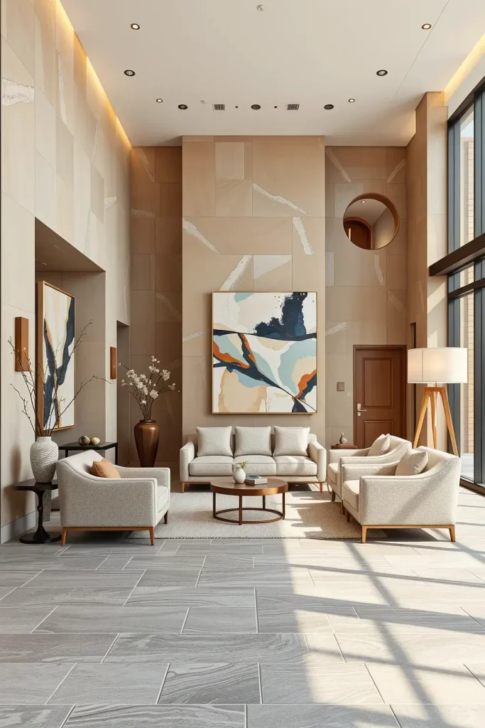 68 Minimalist Lobby Concepts to Elevate Modern Interior Design