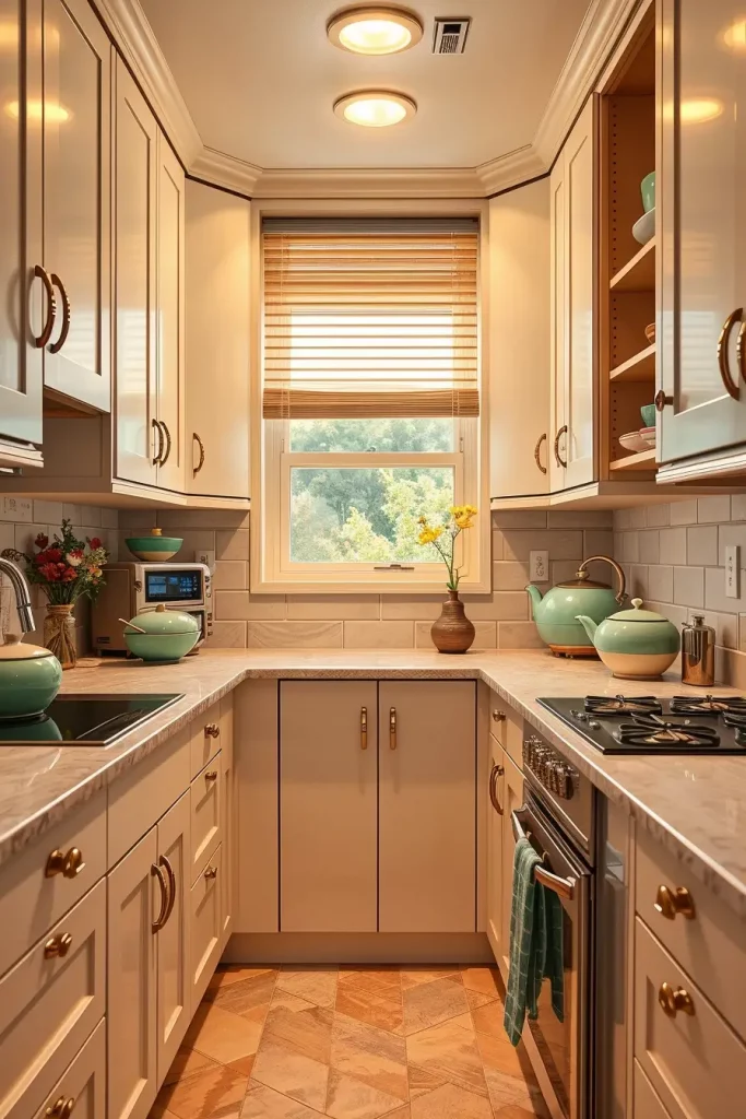 65 Bright Retro Elements in a Modern Kitchen: Add Vintage Charm to a Sleek Space