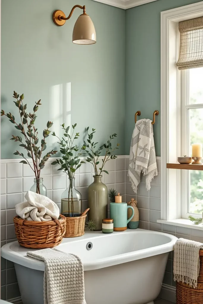 61 Sage and Blue Bathroom Ideas for a Calm and Stylish Space
