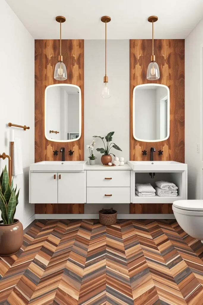 60 Wood Tile Bathroom Ideas for a Modern and Natural Look