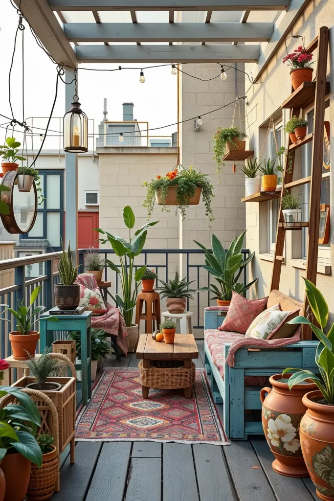 61 Bohemian Balcony Decor Ideas to Transform Your Outdoor Space into a Relaxing Oasis