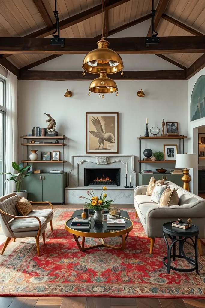60 Modern Living Room Ideas with Vintage Accents for a Stylish Timeless Space