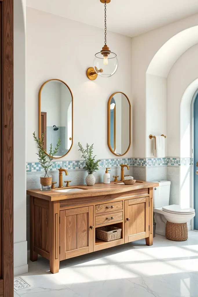 60 Mediterranean Bathroom Ideas to Create a Serene Coastal Oasis