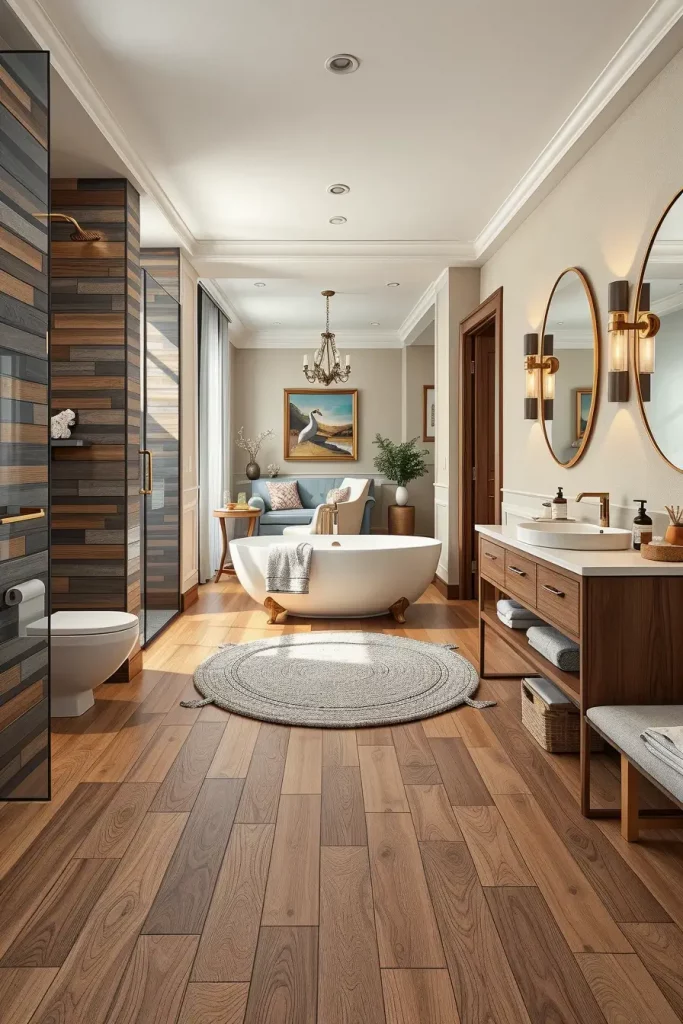 60 Wood Tile Bathroom Ideas for a Modern and Natural Look