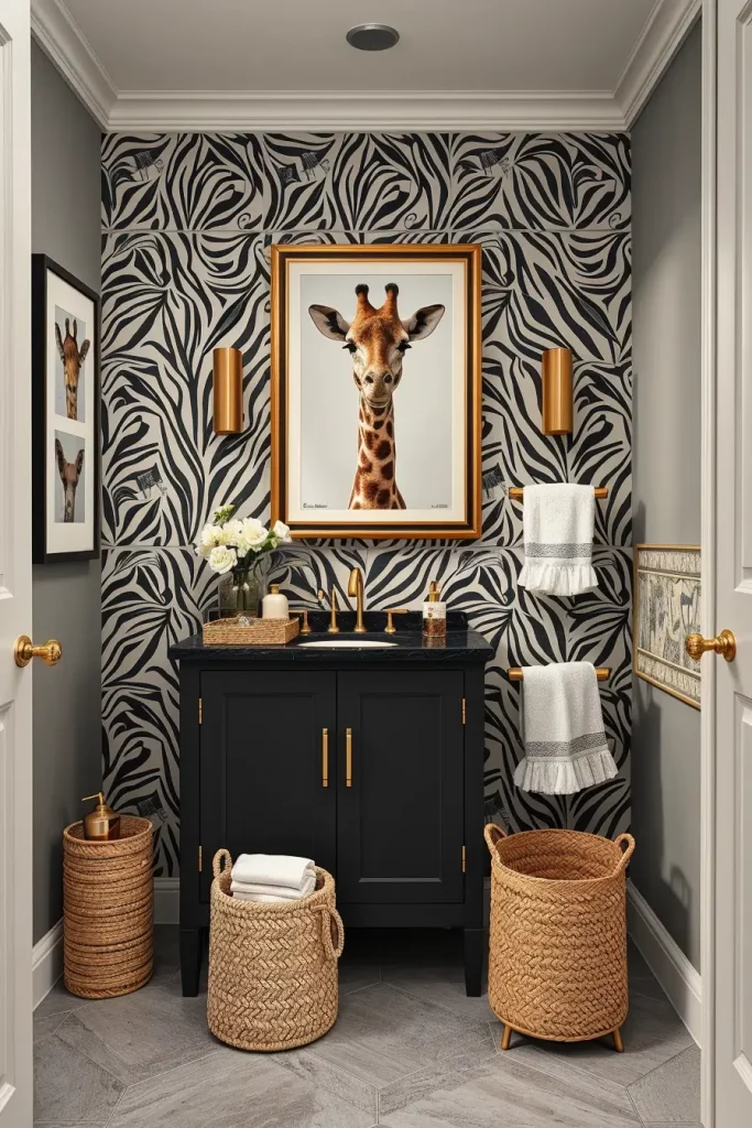 Animal Prints in the Bathroom: 59 Wildly Stylish Decor Ideas for a Bold Interior