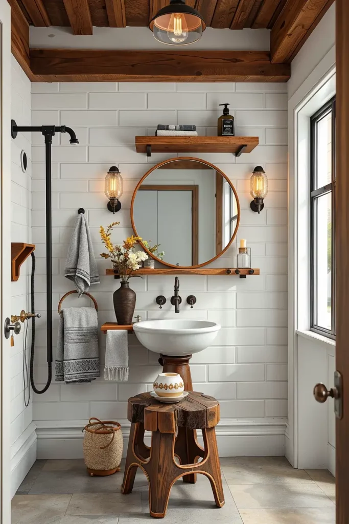 63 Modern Rustic Bathroom Ideas That Blend Comfort and Style