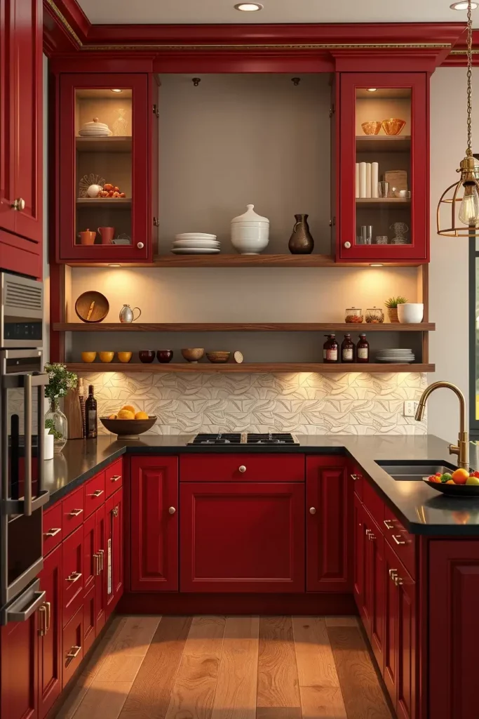 61 Stunning Red Kitchen Cabinets Ideas to Transform Your Space