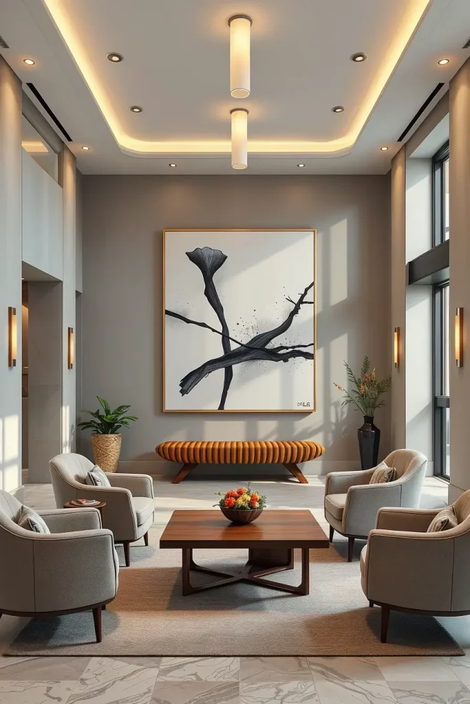 68 Minimalist Lobby Concepts to Elevate Modern Interior Design