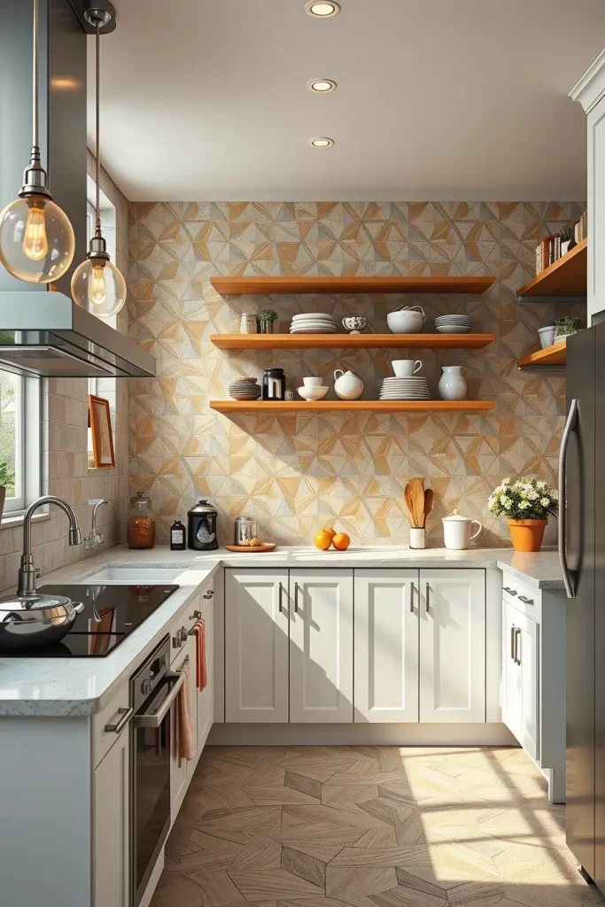 65 Bright Retro Elements in a Modern Kitchen: Add Vintage Charm to a Sleek Space