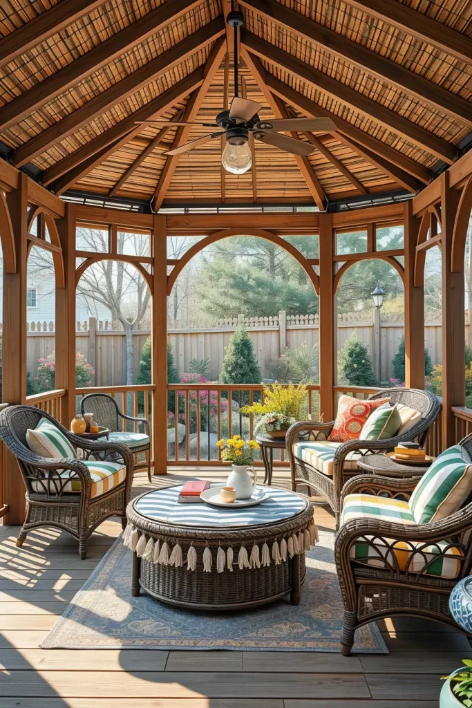 63 Cozy Gazebo Decor Ideas to Transform Your Outdoor Space into a Relaxing Retreat