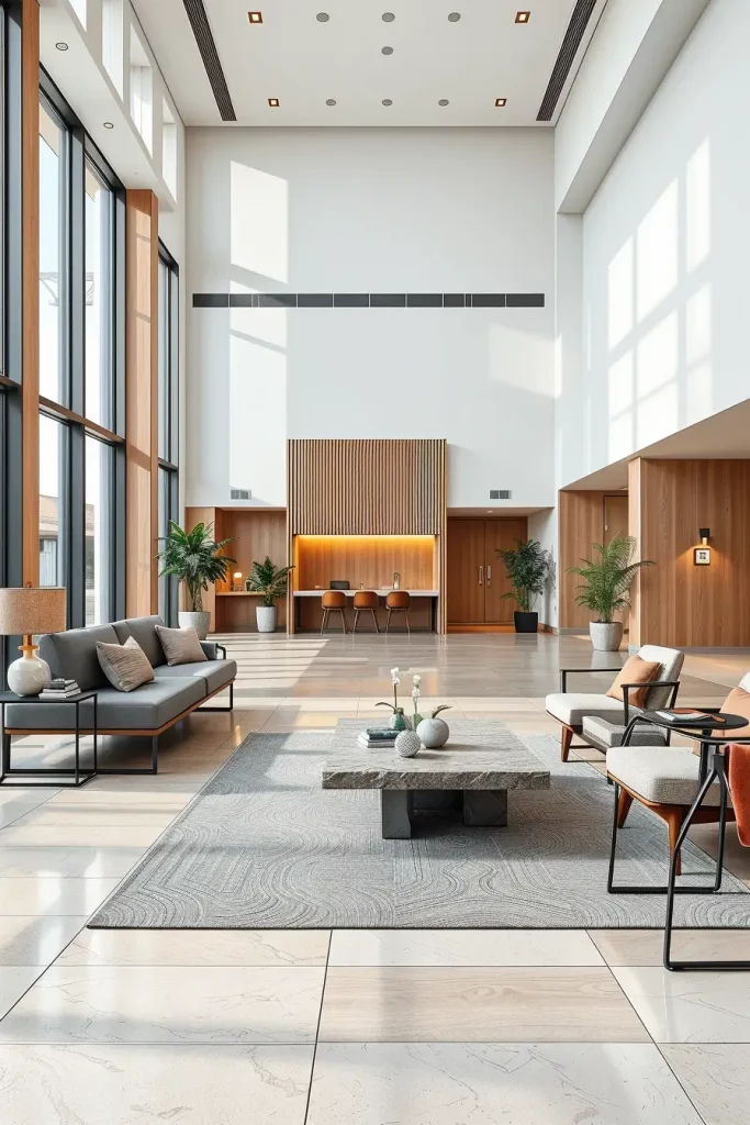68 Minimalist Lobby Concepts to Elevate Modern Interior Design