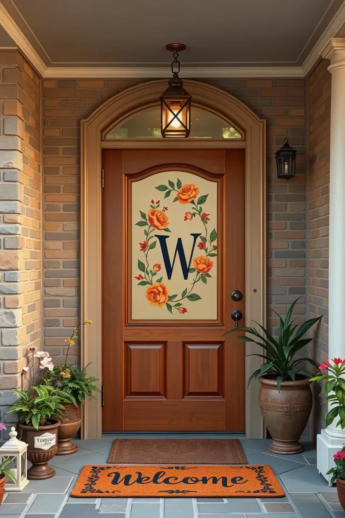 Hand-Painted Accents In The Entryway: 63 Creative Ideas For Personalized First Impressions