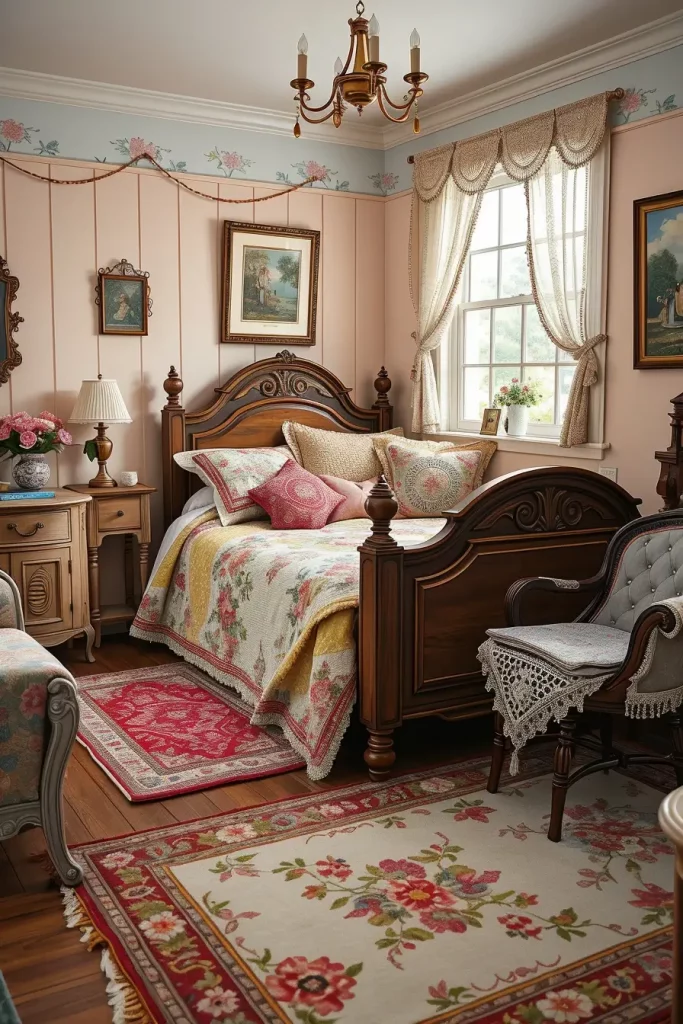 61 Grandmacore Bedroom Ideas to Create a Cozy Vintage-Inspired Retreat