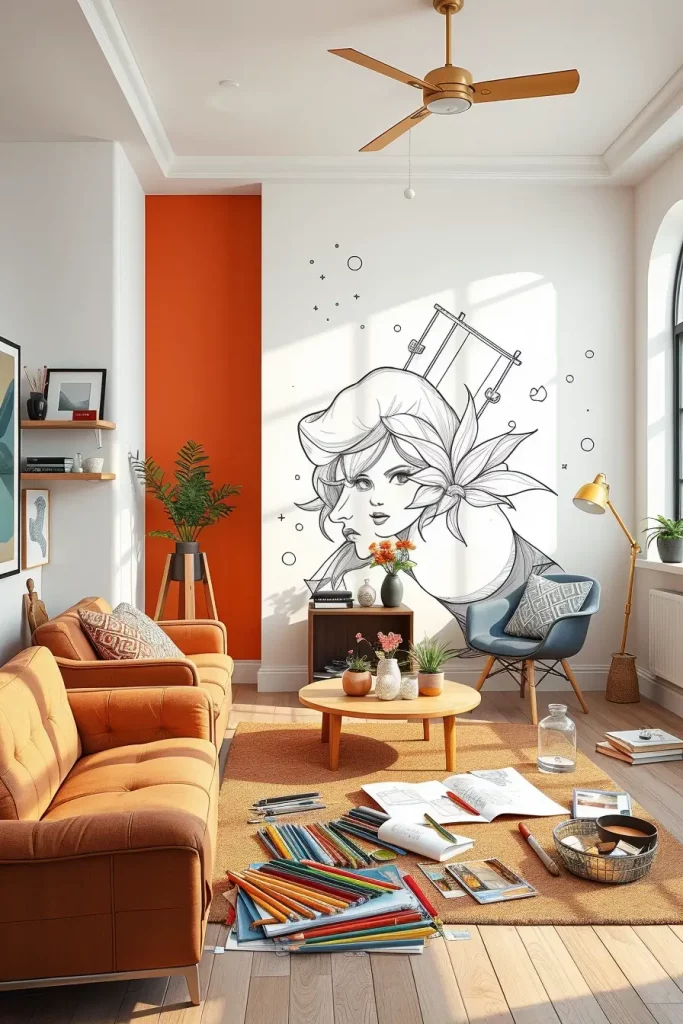 61 DIY Themed Murals on an Accent Wall: Creative Ideas to Personalize Your Space